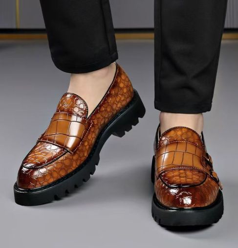 Mocassins Homme Élégants à Semelle Épaisse – Style Business & Casual