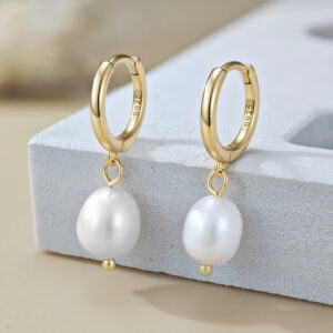 Boucles d’Oreilles Femme Perle S925 – Élégance Légère & Intemporelle