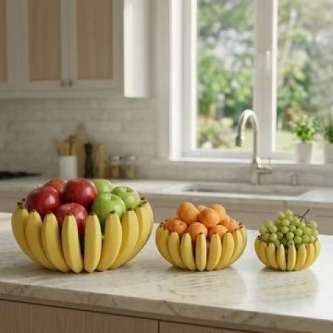 Corbeille à Fruits en Forme de Banane – Plat Décoratif Original