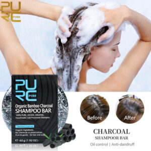 Savon-Shampoing au Charbon de Bambou – Nettoyage & Soin des Cheveux